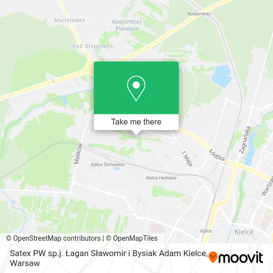 Satex PW sp.j. Łagan Sławomir i Bysiak Adam Kielce map