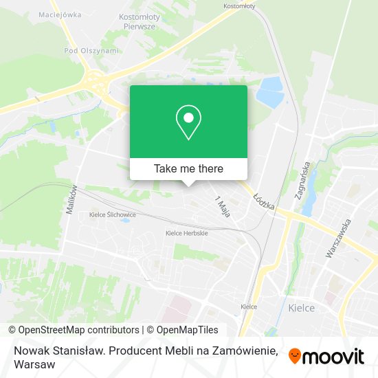 Nowak Stanisław. Producent Mebli na Zamówienie map