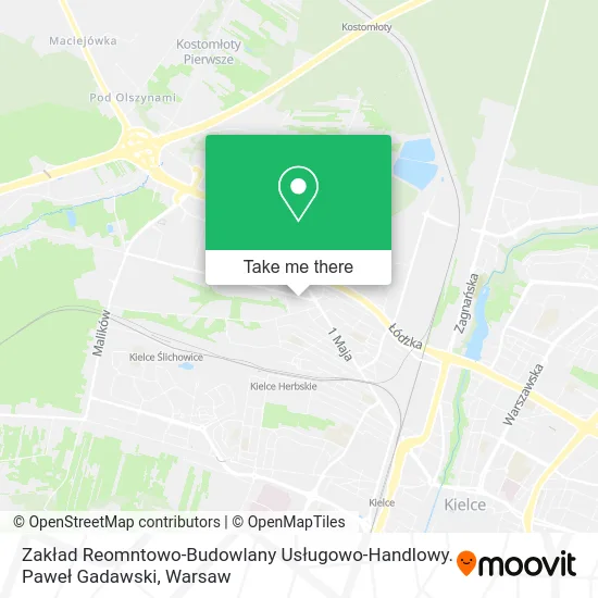 Zakład Reomntowo-Budowlany Usługowo-Handlowy. Paweł Gadawski map
