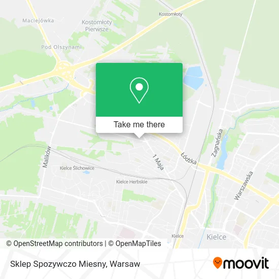 Карта Sklep Spozywczo Miesny