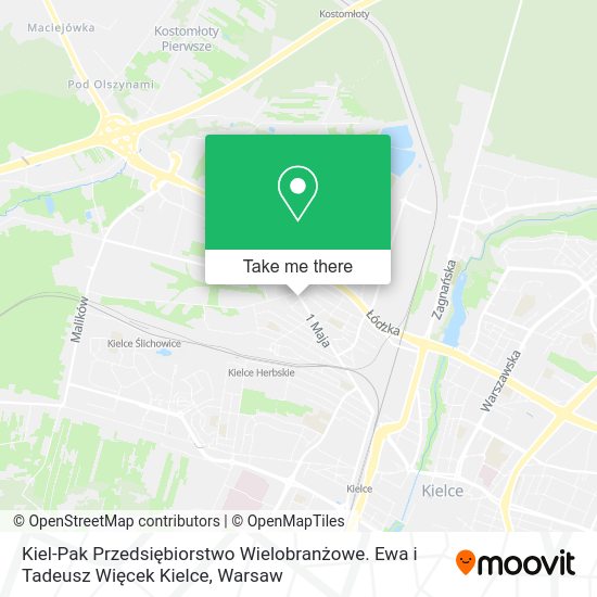 Kiel-Pak Przedsiębiorstwo Wielobranżowe. Ewa i Tadeusz Więcek Kielce map