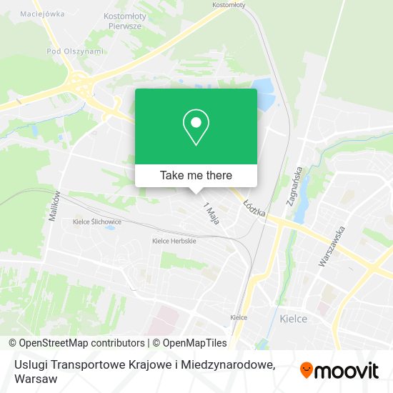 Uslugi Transportowe Krajowe i Miedzynarodowe map