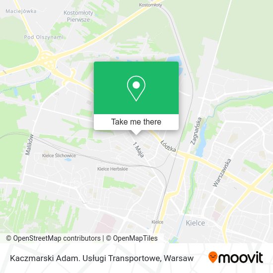 Kaczmarski Adam. Usługi Transportowe map