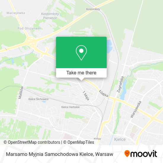 Карта Marsamo Myjnia Samochodowa Kielce