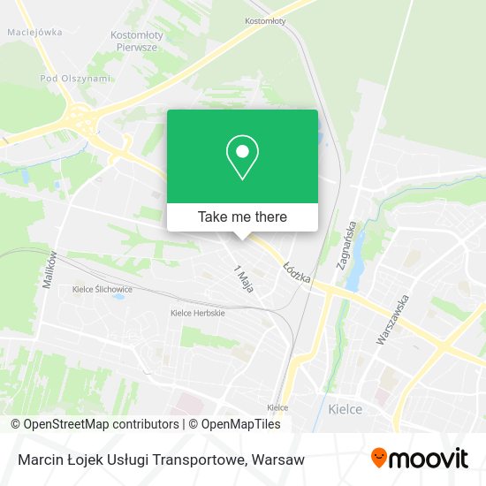 Marcin Łojek Usługi Transportowe map