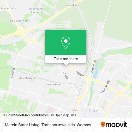 Marcin Bator Usługi Transportowe Hds map