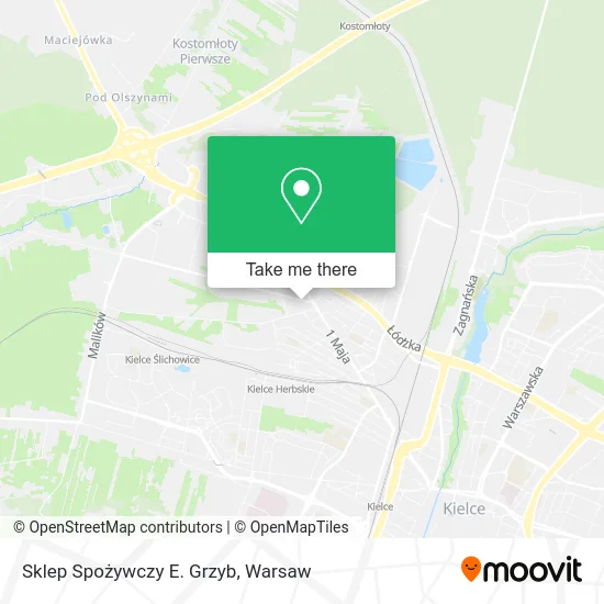 Sklep Spożywczy E. Grzyb map