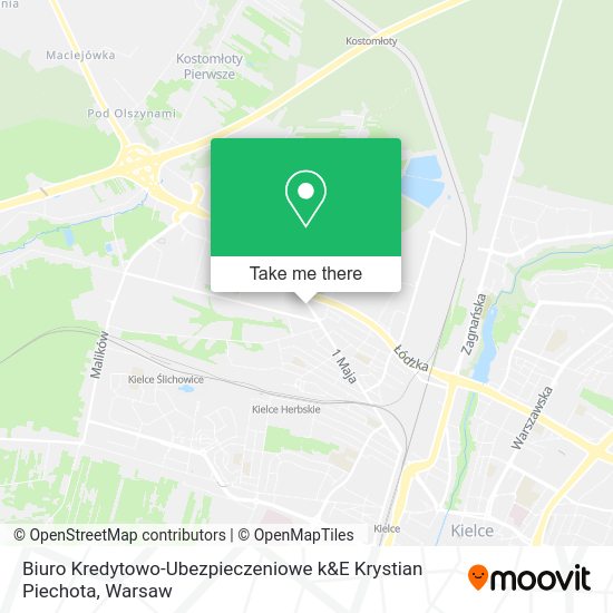 Biuro Kredytowo-Ubezpieczeniowe k&E Krystian Piechota map