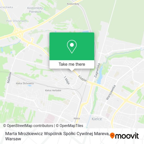 Marta Mrożkiewicz Wspólnik Spółki Cywilnej Mareva map