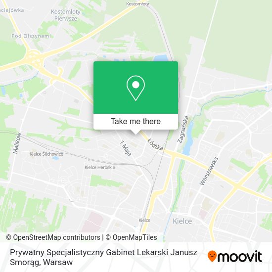 Prywatny Specjalistyczny Gabinet Lekarski Janusz Smorąg map