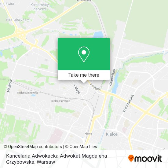 Карта Kancelaria Adwokacka Adwokat Magdalena Grzybowska