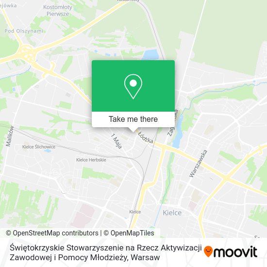 Świętokrzyskie Stowarzyszenie na Rzecz Aktywizacji Zawodowej i Pomocy Młodzieży map