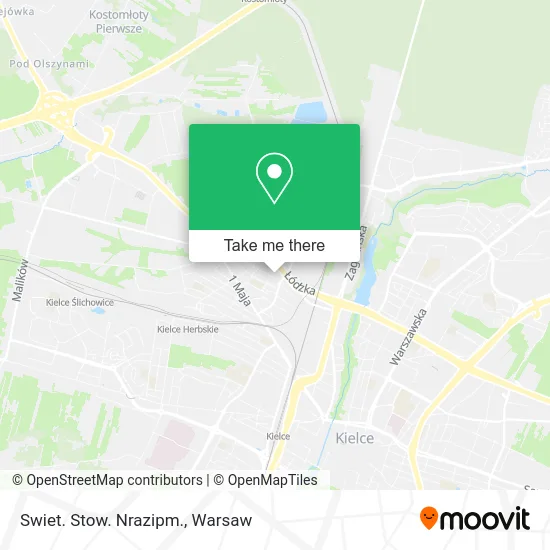 Карта Swiet. Stow. Nrazipm.
