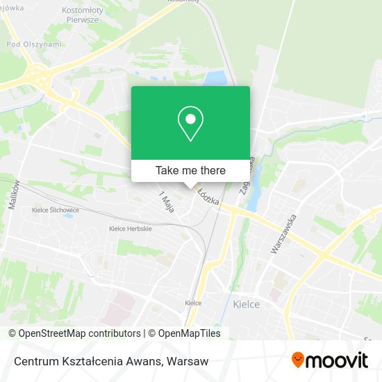 Centrum Kształcenia Awans map