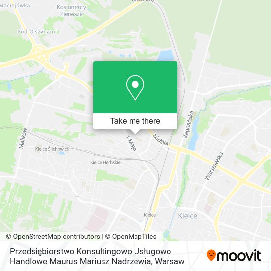 Przedsiębiorstwo Konsultingowo Usługowo Handlowe Maurus Mariusz Nadrzewia map