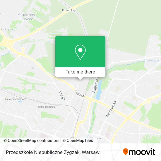 Карта Przedszkole Niepubliczne Zygzak