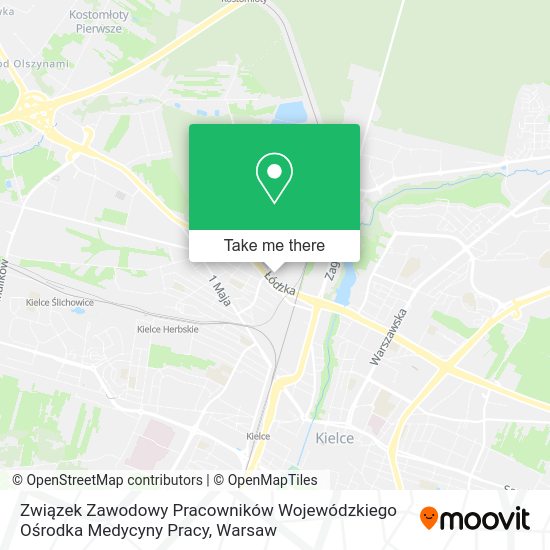 Карта Związek Zawodowy Pracowników Wojewódzkiego Ośrodka Medycyny Pracy