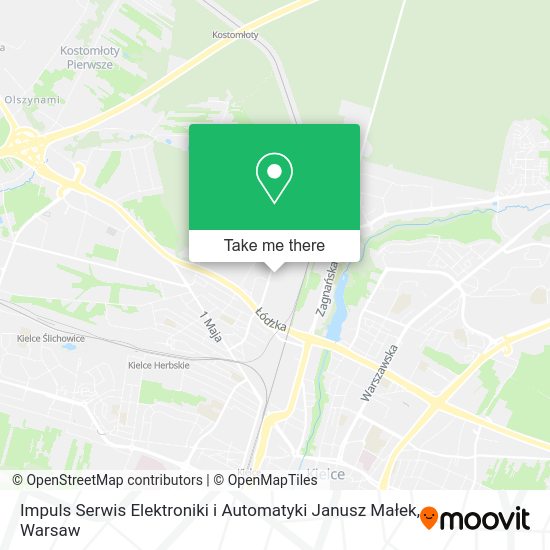 Impuls Serwis Elektroniki i Automatyki Janusz Małek map