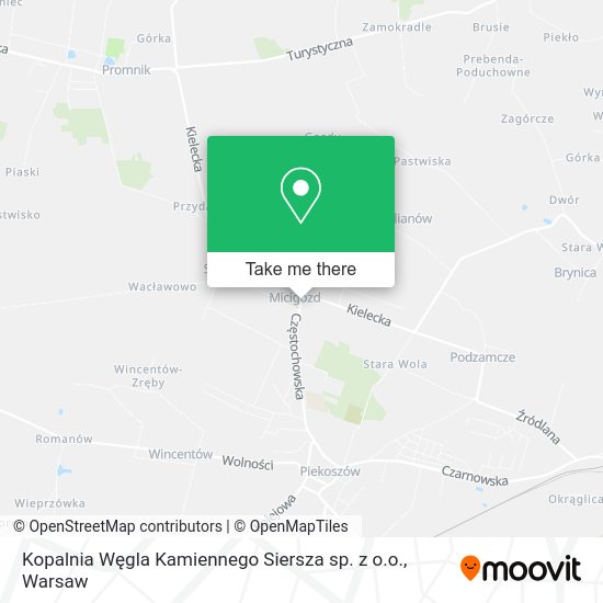 Kopalnia Węgla Kamiennego Siersza sp. z o.o. map