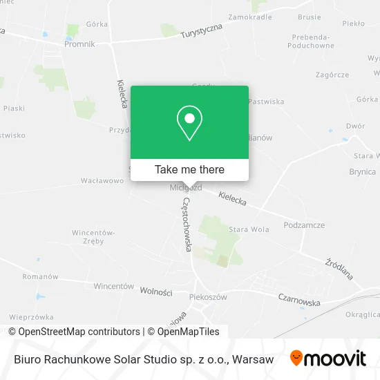 Карта Biuro Rachunkowe Solar Studio sp. z o.o.