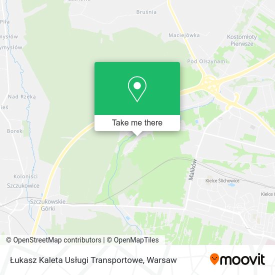 Łukasz Kaleta Usługi Transportowe map