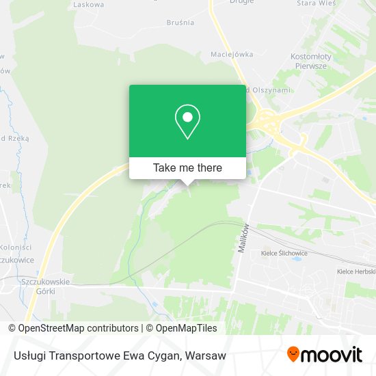 Usługi Transportowe Ewa Cygan map