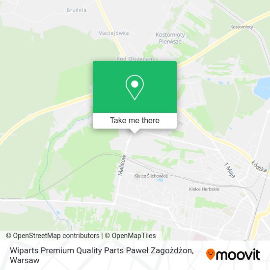 Wiparts Premium Quality Parts Paweł Zagożdżon map