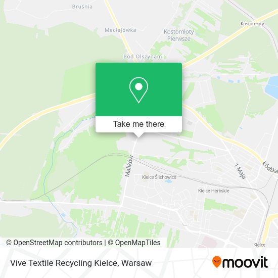 Vive Textile Recycling Kielce map