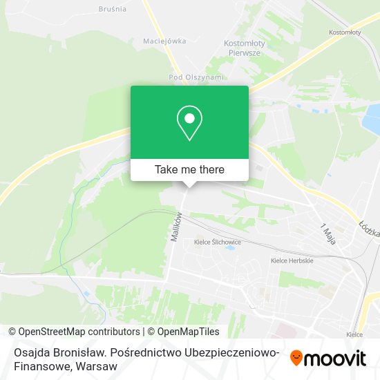 Osajda Bronisław. Pośrednictwo Ubezpieczeniowo-Finansowe map