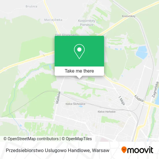 Карта Przedsiebiorstwo Uslugowo Handlowe