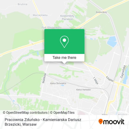 Pracownia Zduńsko - Kamieniarska Dariusz Brzezicki map