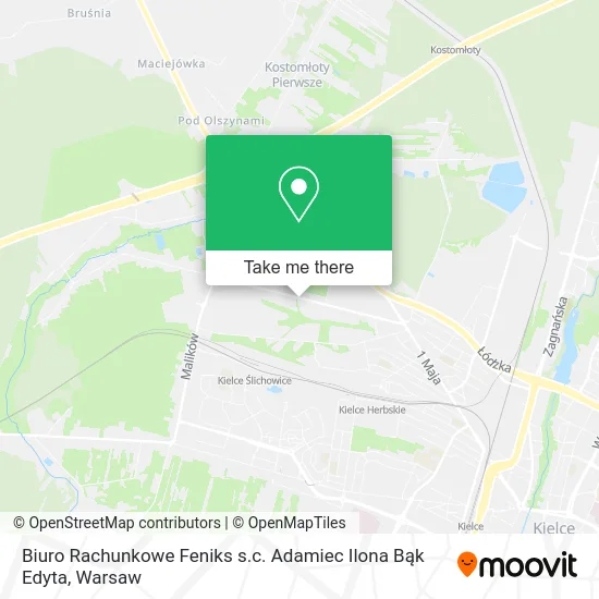Карта Biuro Rachunkowe Feniks s.c. Adamiec Ilona Bąk Edyta