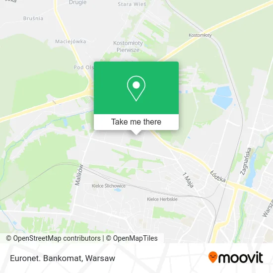 Euronet. Bankomat map