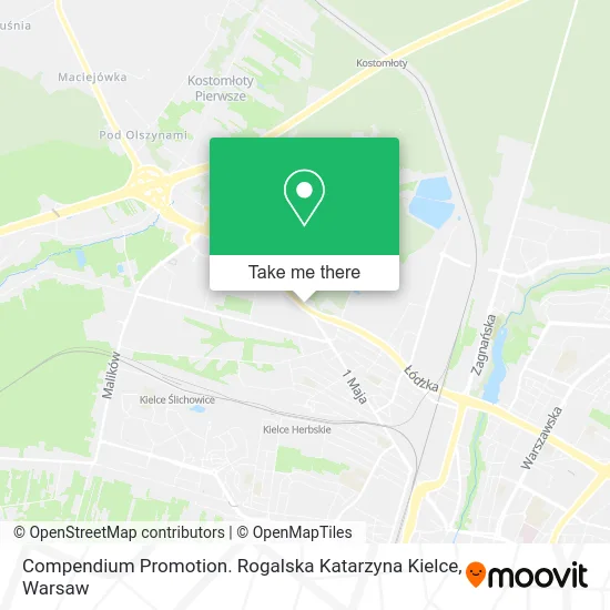Карта Compendium Promotion. Rogalska Katarzyna Kielce