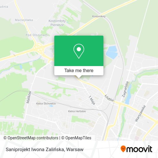 Saniprojekt Iwona Zalińska map