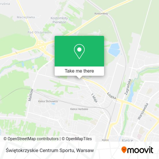 Świętokrzyskie Centrum Sportu map