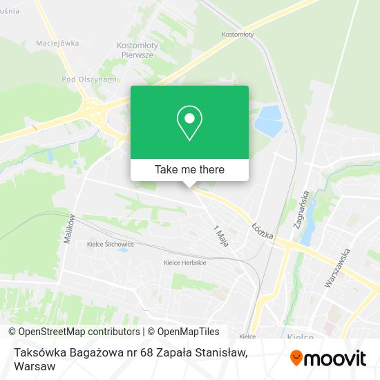 Taksówka Bagażowa nr 68 Zapała Stanisław map