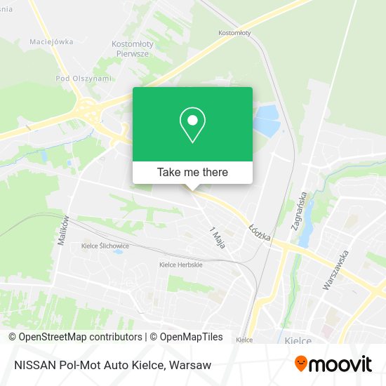 NISSAN Pol-Mot Auto Kielce map