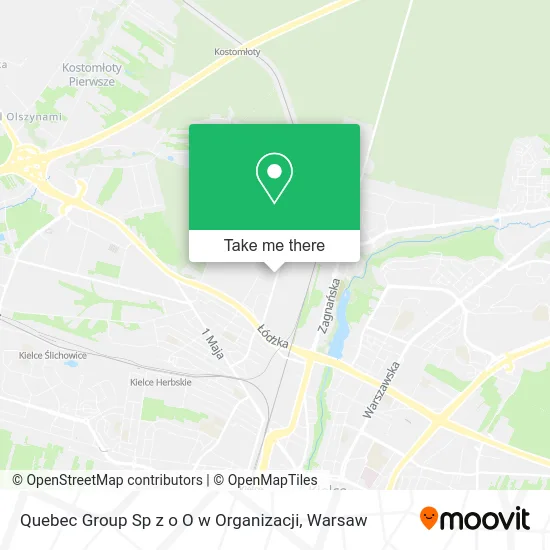 Карта Quebec Group Sp z o O w Organizacji