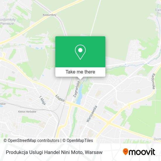 Produkcja Uslugi Handel Nini Moto map