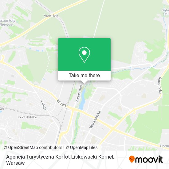 Карта Agencja Turystyczna Korfot Liskowacki Kornel