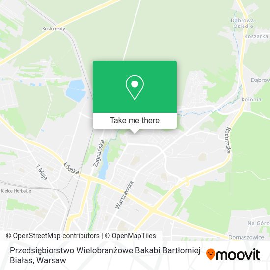 Przedsiębiorstwo Wielobranżowe Bakabi Bartłomiej Białas map