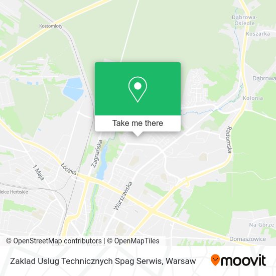Zaklad Uslug Technicznych Spag Serwis map