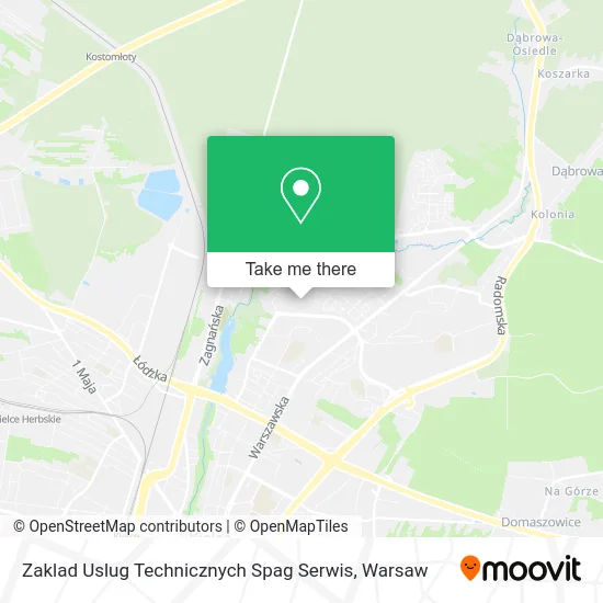 Zaklad Uslug Technicznych Spag Serwis map