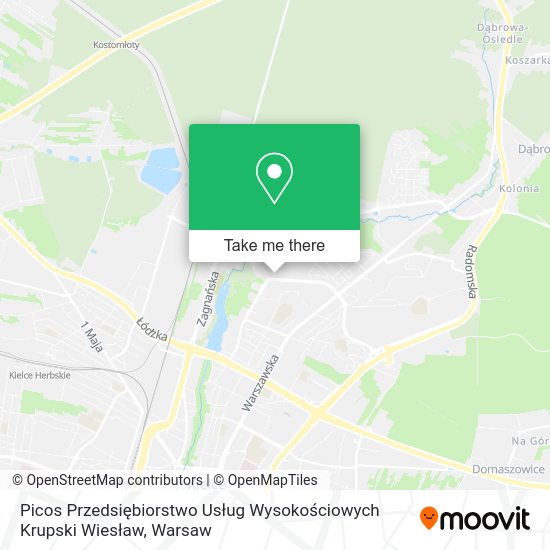 Picos Przedsiębiorstwo Usług Wysokościowych Krupski Wiesław map