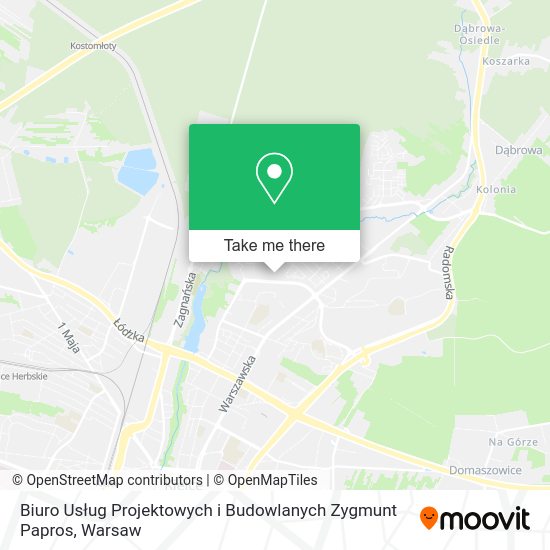 Biuro Usług Projektowych i Budowlanych Zygmunt Papros map