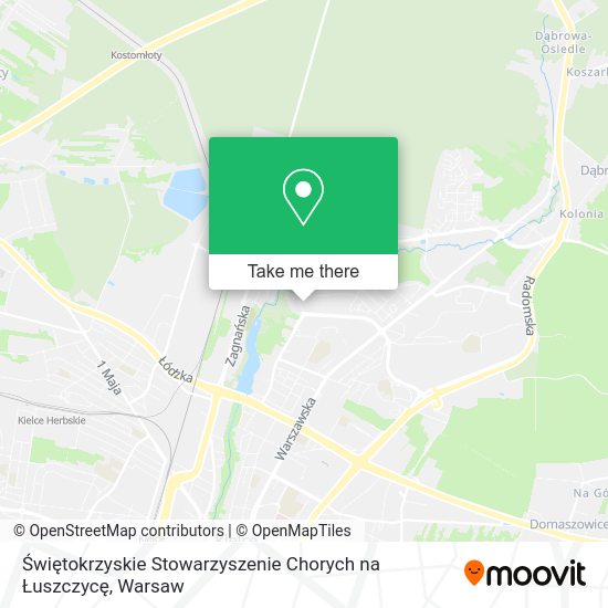 Świętokrzyskie Stowarzyszenie Chorych na Łuszczycę map