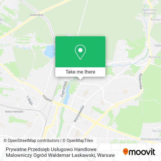 Prywatne Przedsięb Usługowo Handlowe Malowniczy Ogród Waldemar Łaskawski map