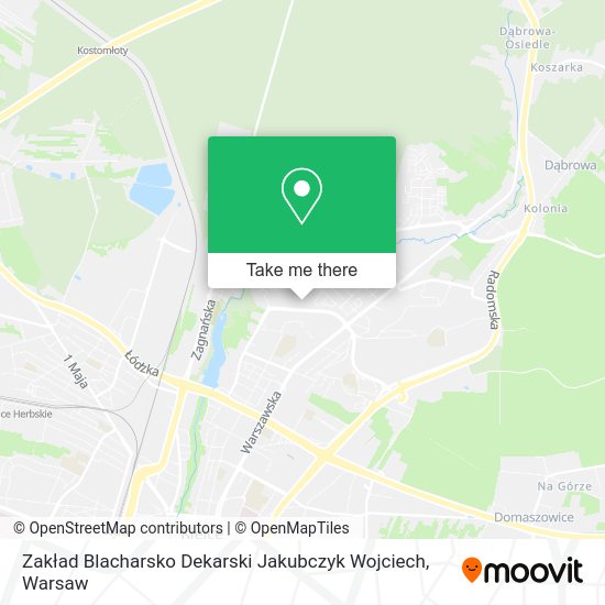 Zakład Blacharsko Dekarski Jakubczyk Wojciech map