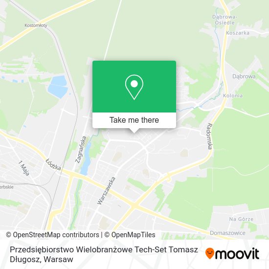 Карта Przedsiębiorstwo Wielobranżowe Tech-Set Tomasz Długosz